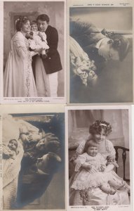 Mr Mrs Seymour Hicks & Baby 4x Old RPC Library Theatre Postcard s