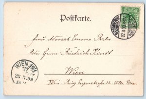 Mecklenburg-Vorpommern Germany Postcard Greetings from Schwerin 1899