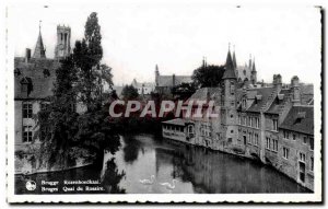 Old Postcard Brugge Rozenhoedkaai Bruges Quai du Rosaire