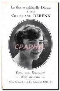 Old Postcard Christiane Derenn Rue Caulaincourt Paris