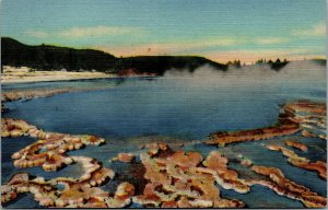 Vtg Wyoming WY Sapphire Pool & Biscuit Basin Yellowstone National Park Postcard