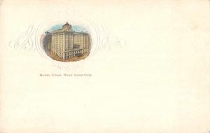 Salt Lake City Utah Hotel Utah Antique Postcard J63071