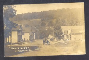 RPPC HOPBOTTOM PENNSYLVANIA PA. DOWNTOWN STREET SCENE REAL PHOTO POSTCARD