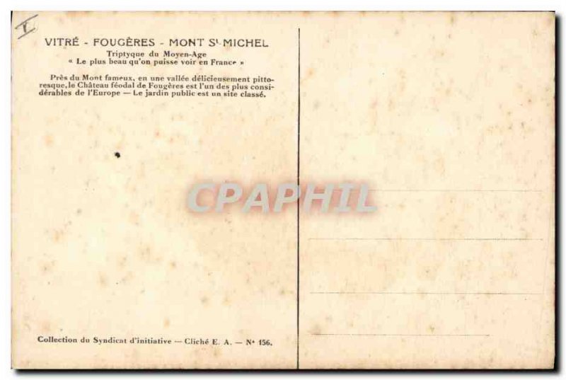 Old Postcard Death Rennes Cemetery Tomb of Chateaubriand Benigne