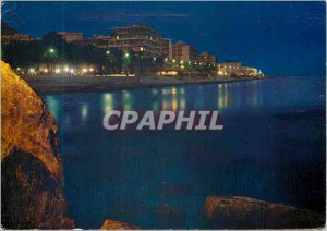 Postcard Modern Ventimiglia Riviera Dei Fiori View lovely night