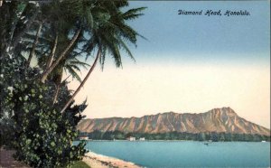 Honolulu Hawaii HI Diamond Head Vintage Postcard