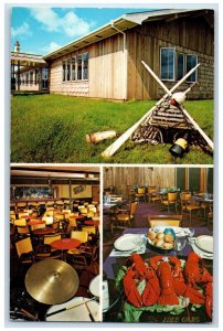 c1950's Idle Oars Restaurant Prince Edward Island Canada Multiview Postcard 