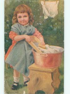 Divided-Back CHILDREN SCENE Great Postcard AA6101