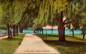 Maryland Oxford Lovers' Lane Handcolored Albertype