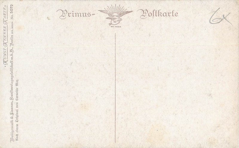 B516 Fine art postcard Study head by Corneille Max 1914