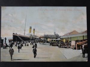 Merseyside LIVERPOOL S.S. MAGESTIC at Landing Stage c1906