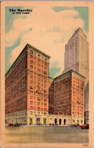 Vintage New York City Postcard  - 1948 The Barclay Building