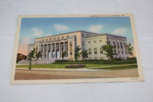 Hammond City Hall Hammond Indiana Postcard Hammond News Agency Curt Teich