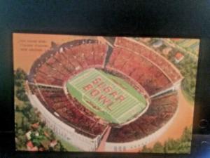 Postcard The Sugar Bowl,Tulane Stadium,New orleans, LA  Z5