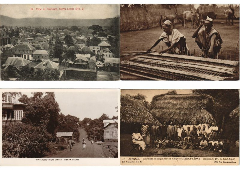 SIERRA LEONE AFRICA 48 Vintage Postcards Pre-1940 (L3036)