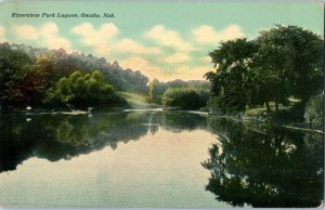 Riverview Park Lagoon Omaha Nebraska Postcard