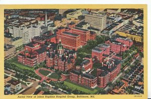 America Postcard - Aerial View of Johns Hopkins Hospital Group, Baltimore ZZ3778