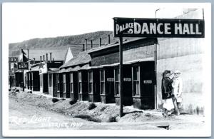 RED LIGHT DISTRICT VINTAGE PHOTOMONTAGE REAL PHOTO POSTCARD RPPC