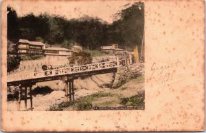 Japan Nunobiki Waterfalls At Kobe Vintage Postcard C054