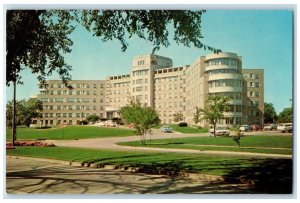c1950's Mercy Hospital North Fountain Blvd. Cars Springfield Ohio OH Postcard
