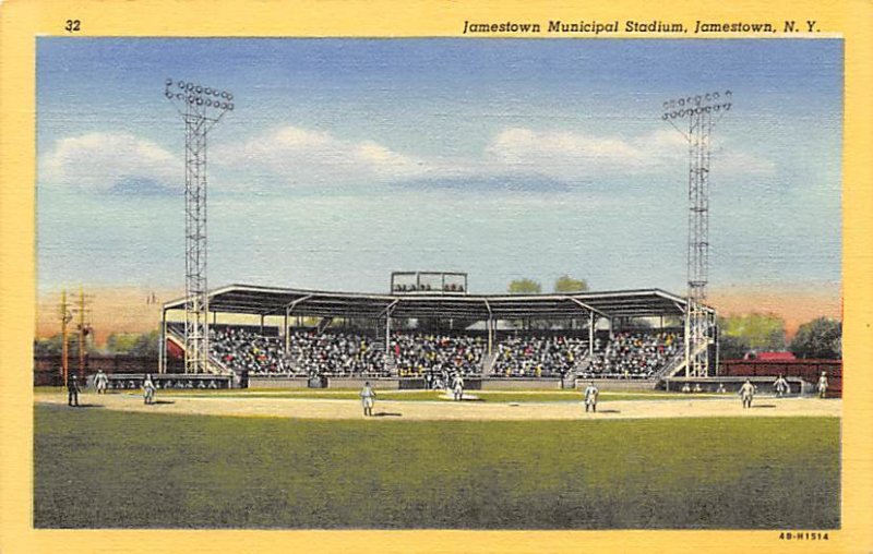 Jamestown Stadium Jamestown, NY., USA Baseball Unused 