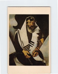 Postcard The Praying Jew By M. Chagall, The Art Institute Of Chicago, Illinois