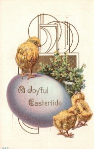 Vintage Postcard 1910's A Joyful Eastertide Holiday Greeting Special Celebration