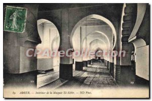 Postcard Old ALGIERS inside the Mosque El-Kebir