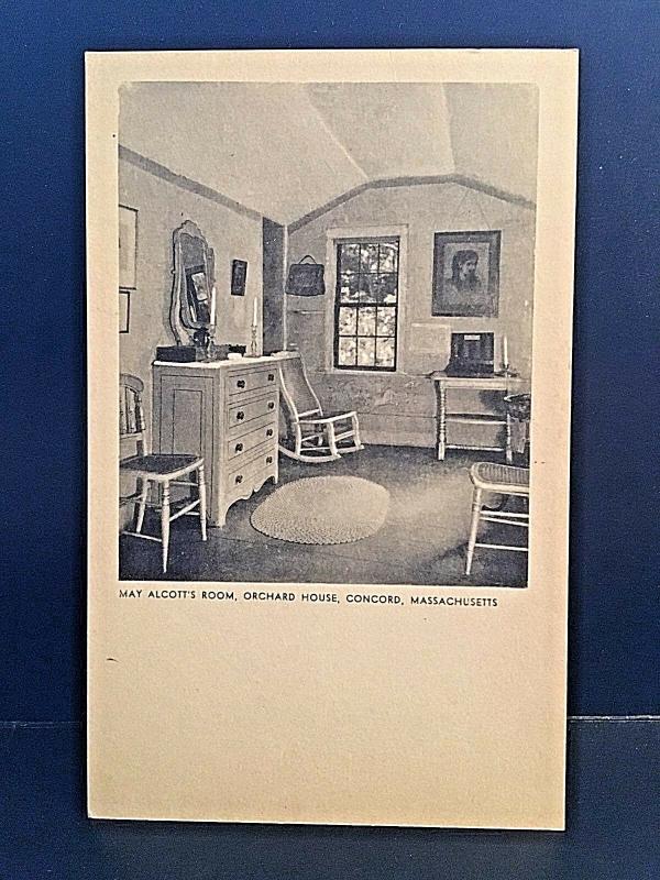 Postcard  Early View of May Alcott's room, Orchard House, Concord, MA.    W2