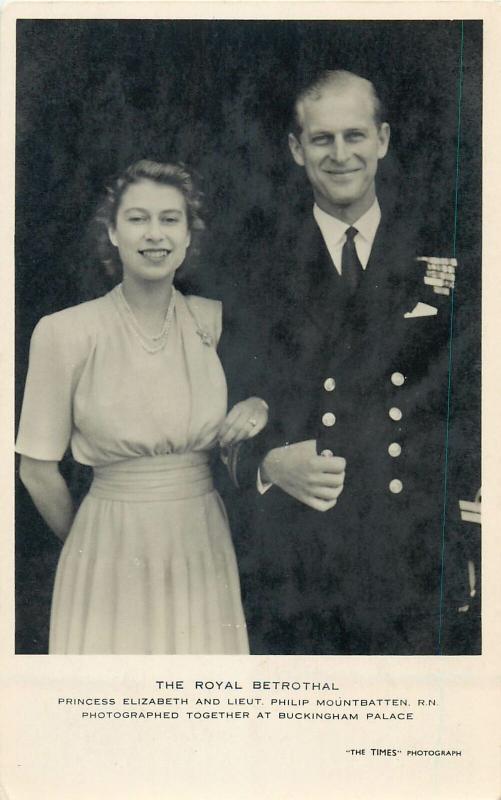 The Royal Betrothal princess Elizabeth and lieutenant Philip Mountbatten royalty