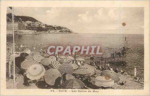 Old Postcard Nice Les Bains de Mer