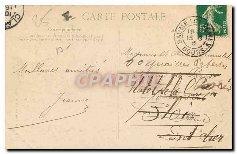 Old Postcard The source of the Wolf