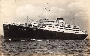 MV Vulcania Cosulich Line Ship 1930 Missing Stamp 