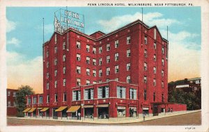 Penn Lincoln Hotel, Wilkinsburg, Pennsylvania, Early Postcard, Unused