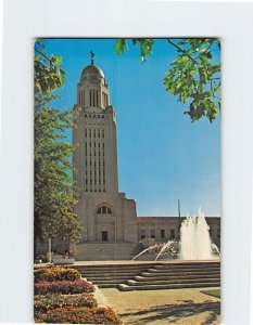 Postcard The State Capitol Lincoln Nebraska USA