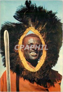 Postcard Modern Kenya Masai warrior