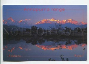 480856 Nepal Annapurna range from Pokhara before Sunset photo Lama Old postcard