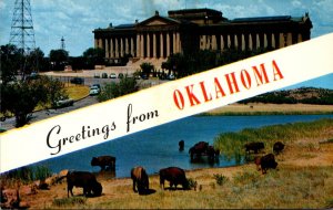 Greetings From Frontier City USA Oklahoma Split View