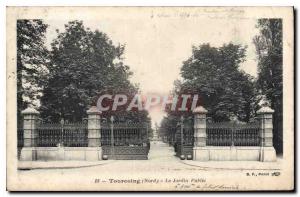 Old Postcard Tourcoing Nord The Public Garden