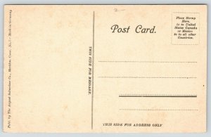 Watertown Connecticut~The Green~Main Street in Winter~Snow on Ground~c1910