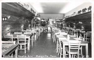 Tennessee TN Postcard RPPC c1950 MARYVILLE Gilbert's NOAH'S ARK Restaurant