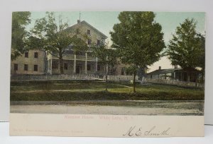 White Lake NY Mansion House, Early 1906 Postcard B13