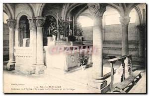 Saint Maixent Old Postcard Interior of & # 39eglise Tomb of St Maixent and St...