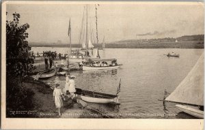 Boat Landing at Walbridge Park, Toledo OH Undivided Back Vintage Postcard W39