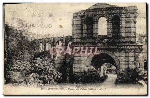 Postcard Ancient Ruins Bordeaux Du Palais Gallien