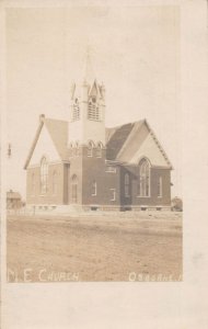 J73/ Osborne Oregon RPPC Postcard c1910s M.E. Church Building  384