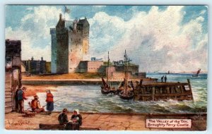 Tuck Oilette Valley of the Tay BROUGHTY FERRY CASTLE c1910s Scotland Postcard