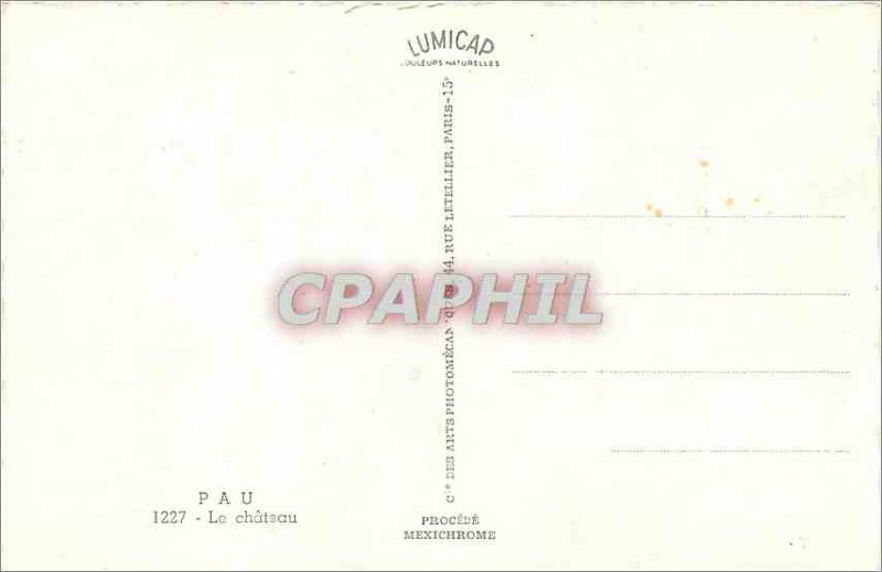 Postcard Modern Pau Le Chateau