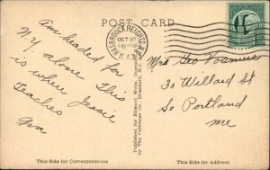 Hasbrouck Heights New Jersey NJ Euclid School Postcard 