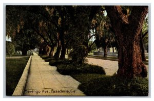 Marengo Avenue Street View Pasadena California CA UNP DB Postcard D19